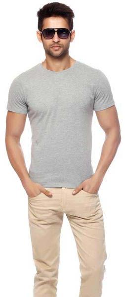 Mens Round Neck T- Shirts, Size : L, XL