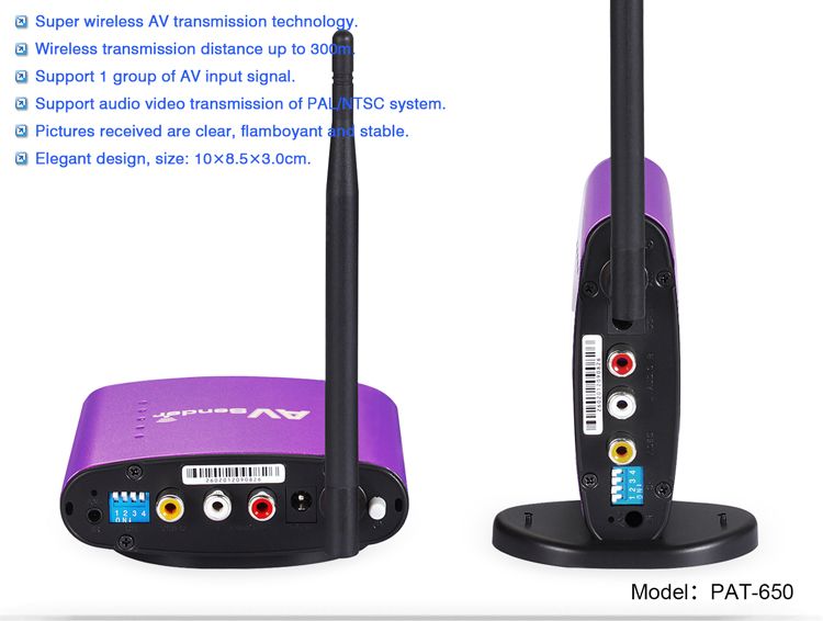 PAT650 PAKITE 5.8G Wireless AV Sender Buy Wireless AV Sender for best