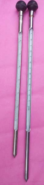 Glass Soil Thermometer, for Home Use, Lab Use, Medical Use, Length : 10-15cm