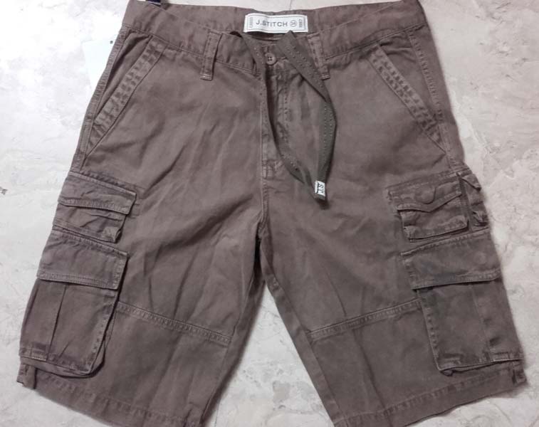  9pkt Cargo Shorts, for casual wear, Style : regular