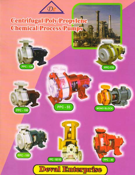Centrifugal Poly Propylene Chemical Process Pump