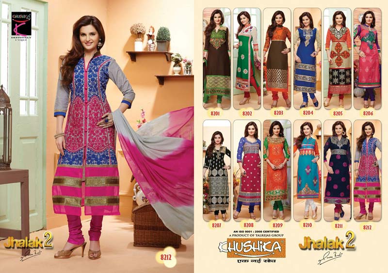 Shipp Stylish Designer Printed Partywear Jhalak Vol-2 Salwar Kameez