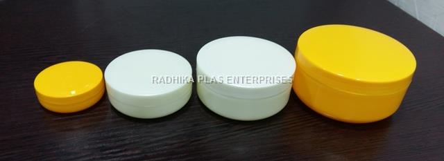 PP Flat Cosmetic Cream Jars