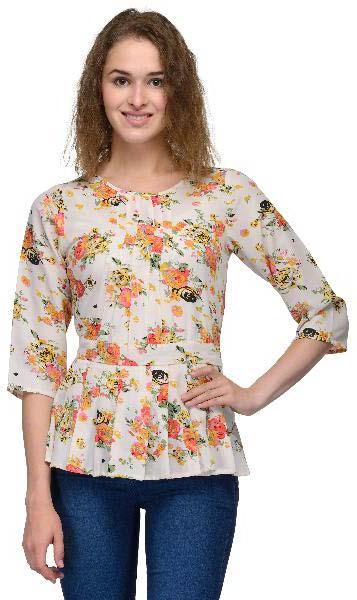 Sifli Floral Peplum Women Tops at Rs 195 / Piece in Delhi - ID: 2212915