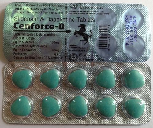 Cenforce SIldenafil with Dapoxitine, Purity : 100%