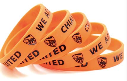 Colour Filled Wristbands