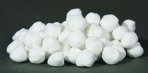 100% Cotton Gauze Balls, for Hospital, Color : White