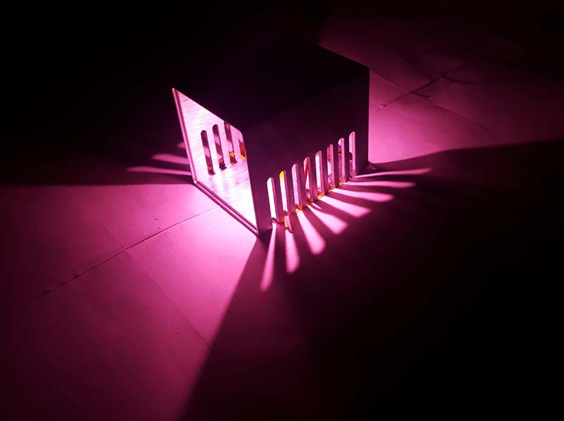 Decoradda Opp Parallel Cut Pink 1w Led Wall Ceiling Light