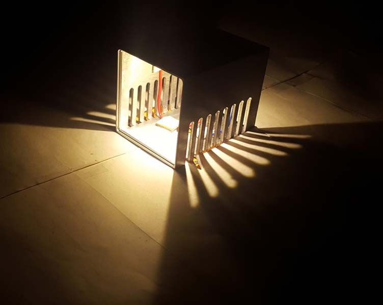 Decoradda Opp Parallel Cut Warm White 1w LED Wall Ceiling Light