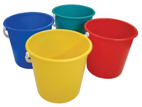 plastic buckets