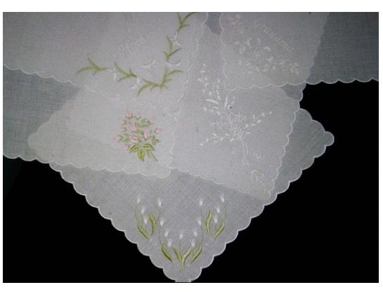 Beautiful Embroidered handkerchiefs