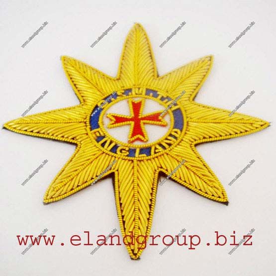 Bullion Gold Wire Star Badge