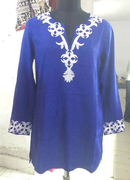 embroidered tunic long sleeve