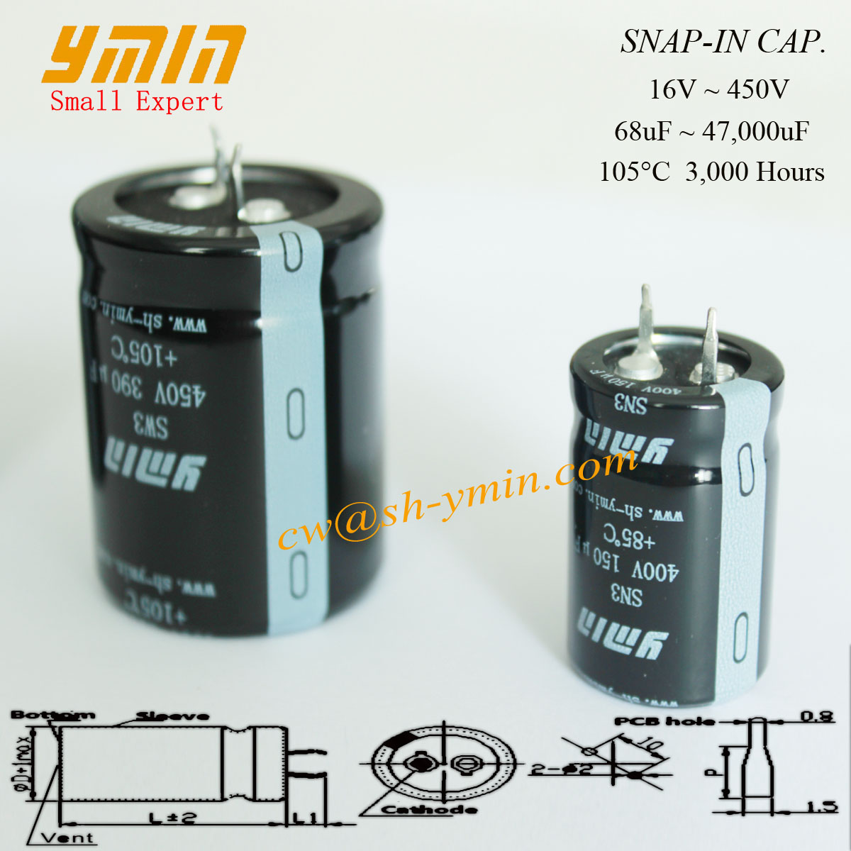 Manufacturer of Snap-in Electrolytic Capacitor from Shanghai, China by ...