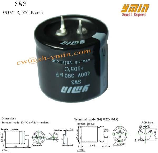 High Current Electrolytic Capacitor For Batter Vehicle Charging Poles