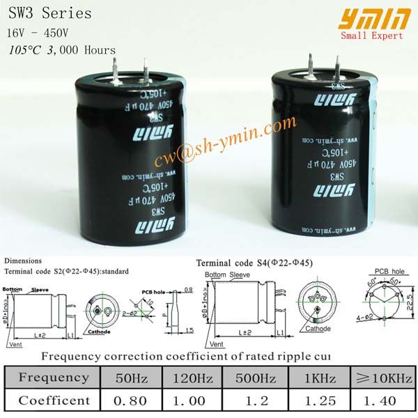 Power Factor Capacitor Electrolytic Capacitor RoHS Compliant