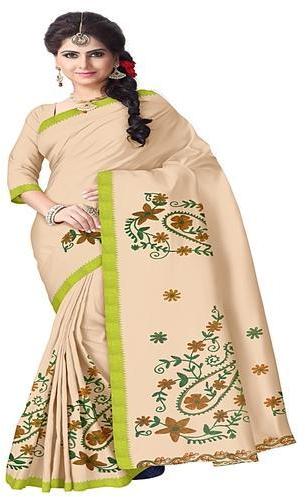 Bengal Cotton Designer Saree With Woolen Embroidery