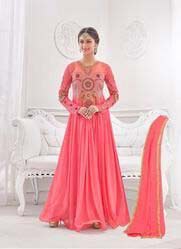 Embroidered Long Gown