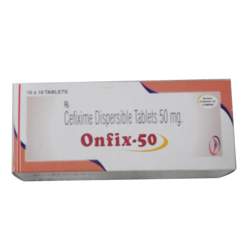 CEFIXIM DISPERSIBLE  50 MG  RTABLET AND DRY POWDER  Onfix-50