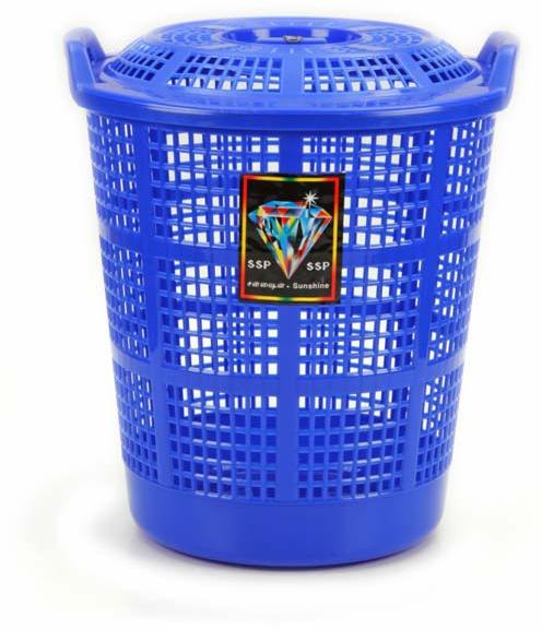 plastic laundry basket