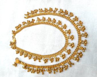 Polished brass anklets, Style : Common
