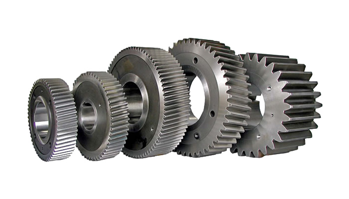 Polished Cast Iron Spur Helical Gears, for Industrial Use, Color : Grey
