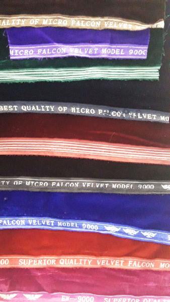Plain Micro Velvet fabrics, Density : 96/120