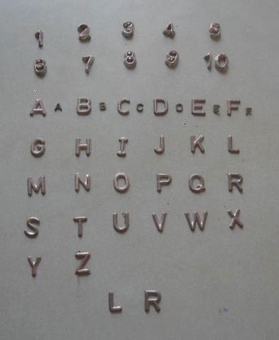 X-Ray Lead Letters