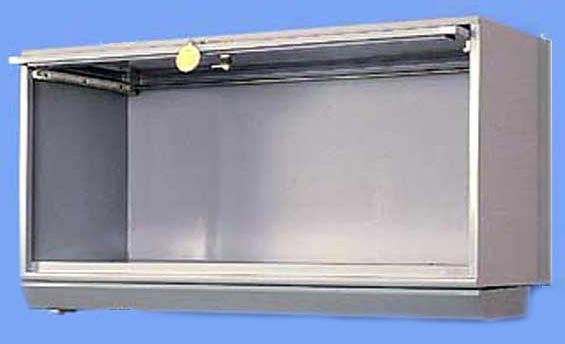 Metal Modular Overhead Cabinet, Color : Silver