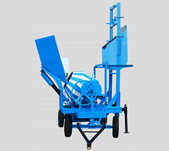 Mixer with Hopper and Lift, Autobrake