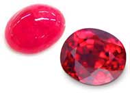 pink ruby gemstones