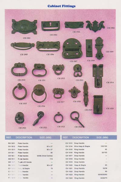 Cast Iron Cabinet Fittings