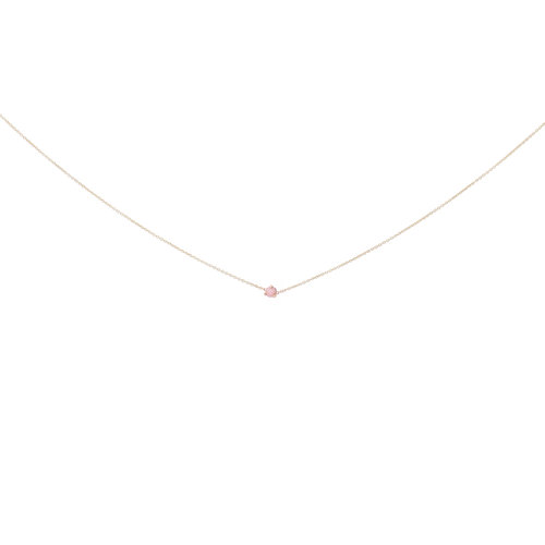 Rose Opal Chain Necklace