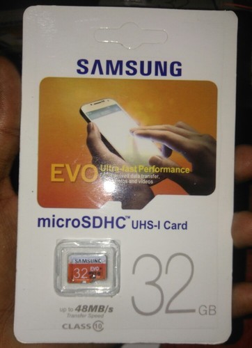 Samsung evo card 32 GB IN CLASS 10