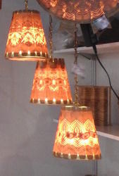 Wooden Multi Cone Hanging Lamp