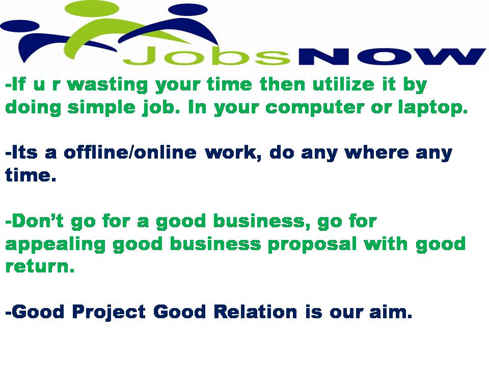 Non voice online and ofline projects