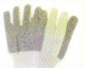 Dotted 200-400gm Cotton Finger Coat Gloves, Length : 10-15 Inches