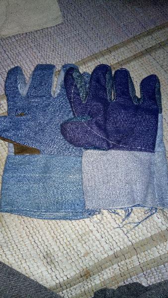 Denim Jeans Gloves, for Riding, Size : M