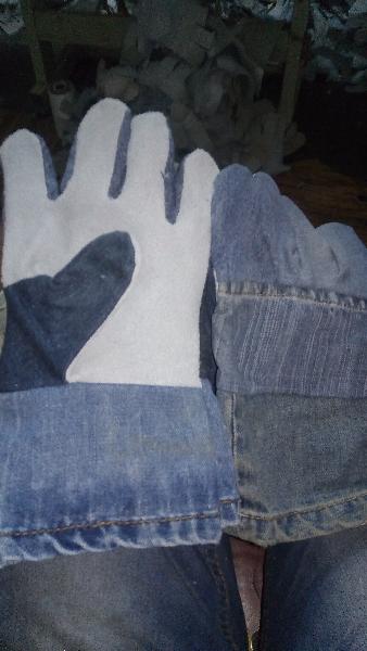 Leather Jeans Gloves