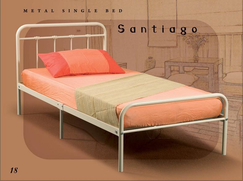 Metal single bed