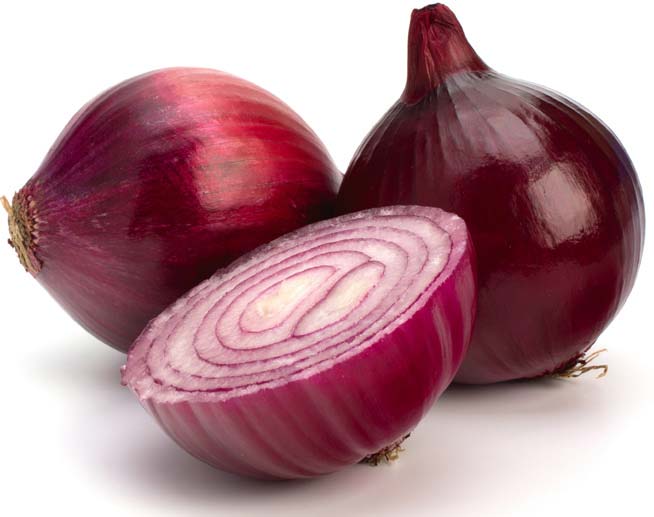 Fresh red onion