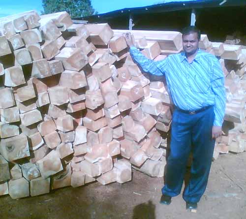 TW-005 Ghana Teak Wood Log