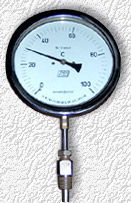 Bi-metallic Thermometer, Length : 75 mm to 300 mm.