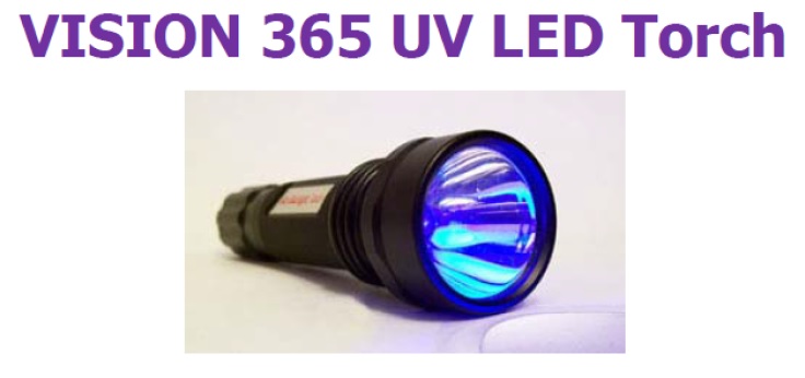 UV LED Torch - Vision 365