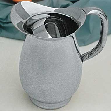 Stainless Steel Water Pitcher With Ice Guard