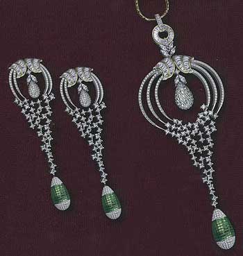 Diamond Pendant Set 02