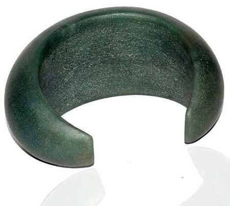 Green Stone Cuff Bangle