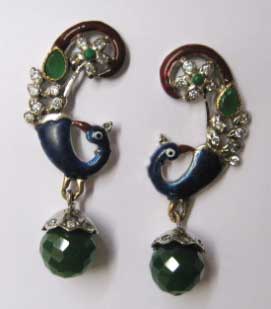 Peafowl Earrings - 01