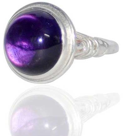 Silver Purple Ring