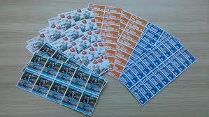 scratch cards for promos, telephone recharge, lottery